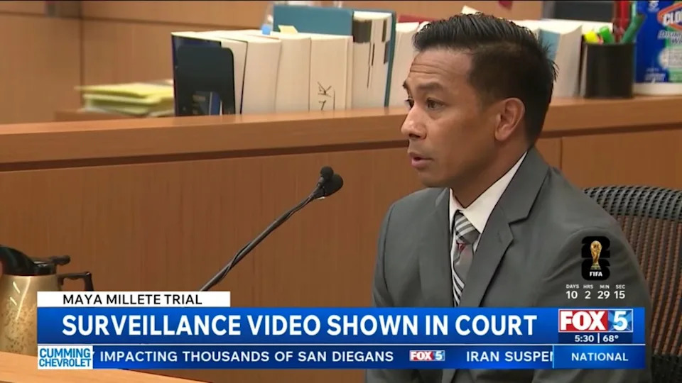 Jesse Vicente walked the jury through surveillance footage, cellphone evidence and key moments investigators believe mark significant breaks in the case. FOX 5 SAN DIEGO