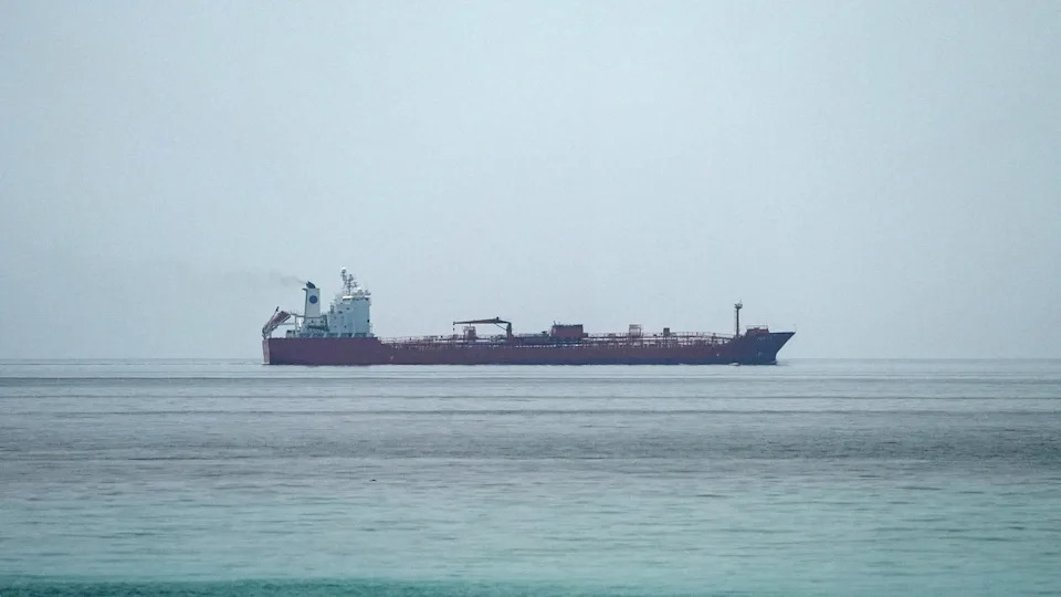 Stringer/Reuters - PHOTO: Oil tanker JORYA sails at the sea near the Omani coast, as seen from Musandam, Oman, June 25, 2026.