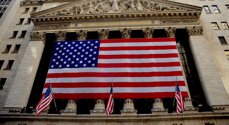 wall street new york stock exchange big flag NEW SIZE ©bones64