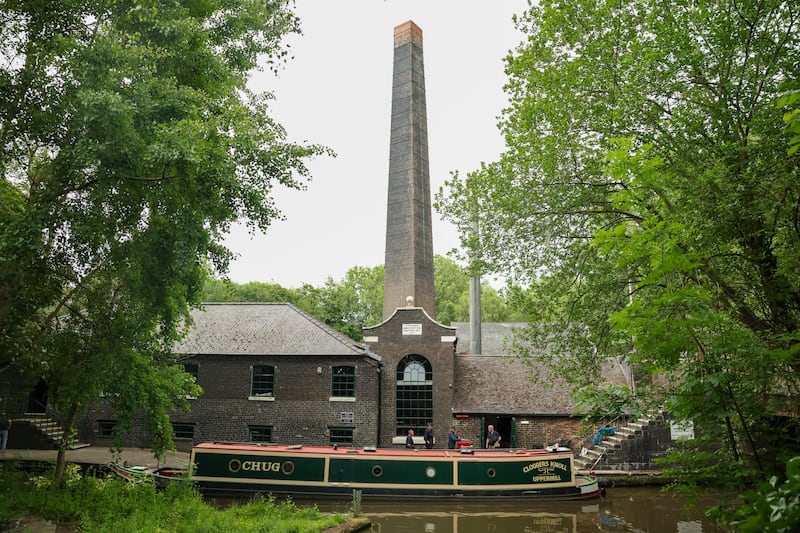 Barges arrive for the Etruria Canals Festival in Stoke-On-Trent. Photograph: Enda O'Dowd
