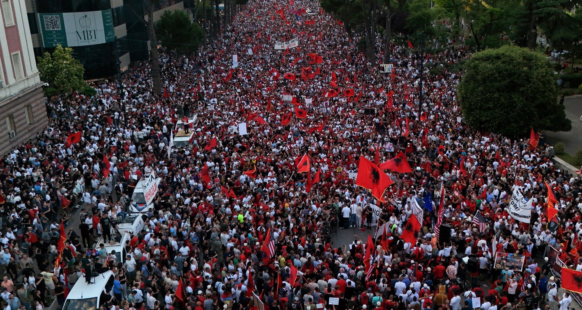 Albanian protesters rally against Kushner-backed resort in protected area | Protests News