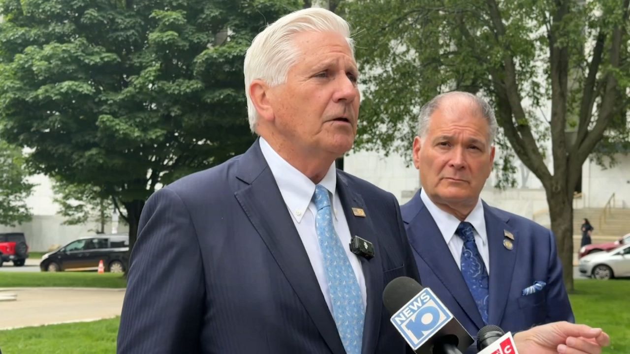 Republican candidate for governor Bruce Blakeman made an explosive attack against Brad Lander. (Spectrum News NY1)