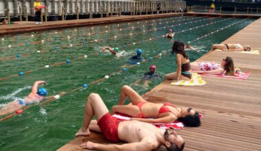 First look at London's first 'floating lido' in Canary Wharf