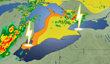 Temperatures drop across Ontario with rounds of rain, storms on tap