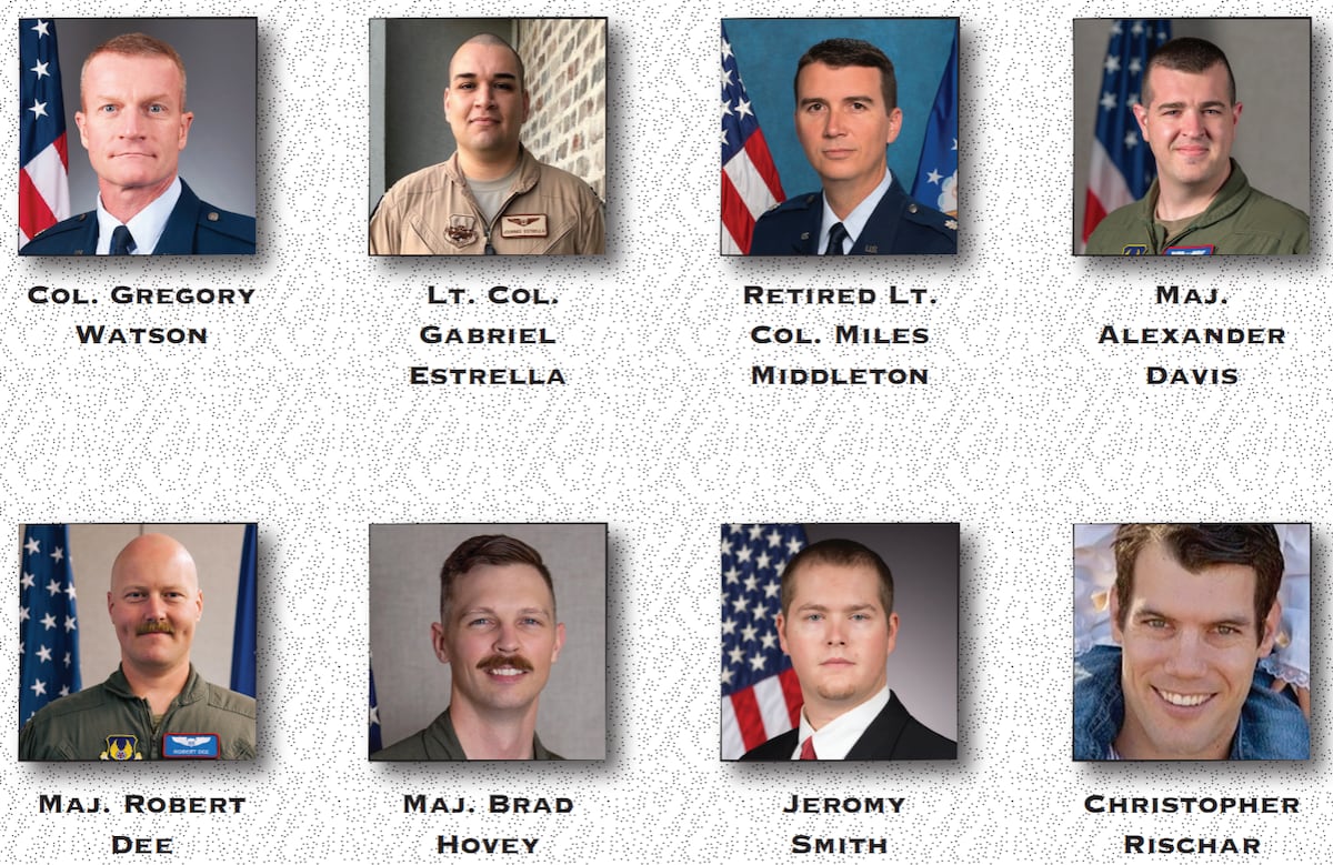 Air Force identifies 8 people killed in B-52 crash