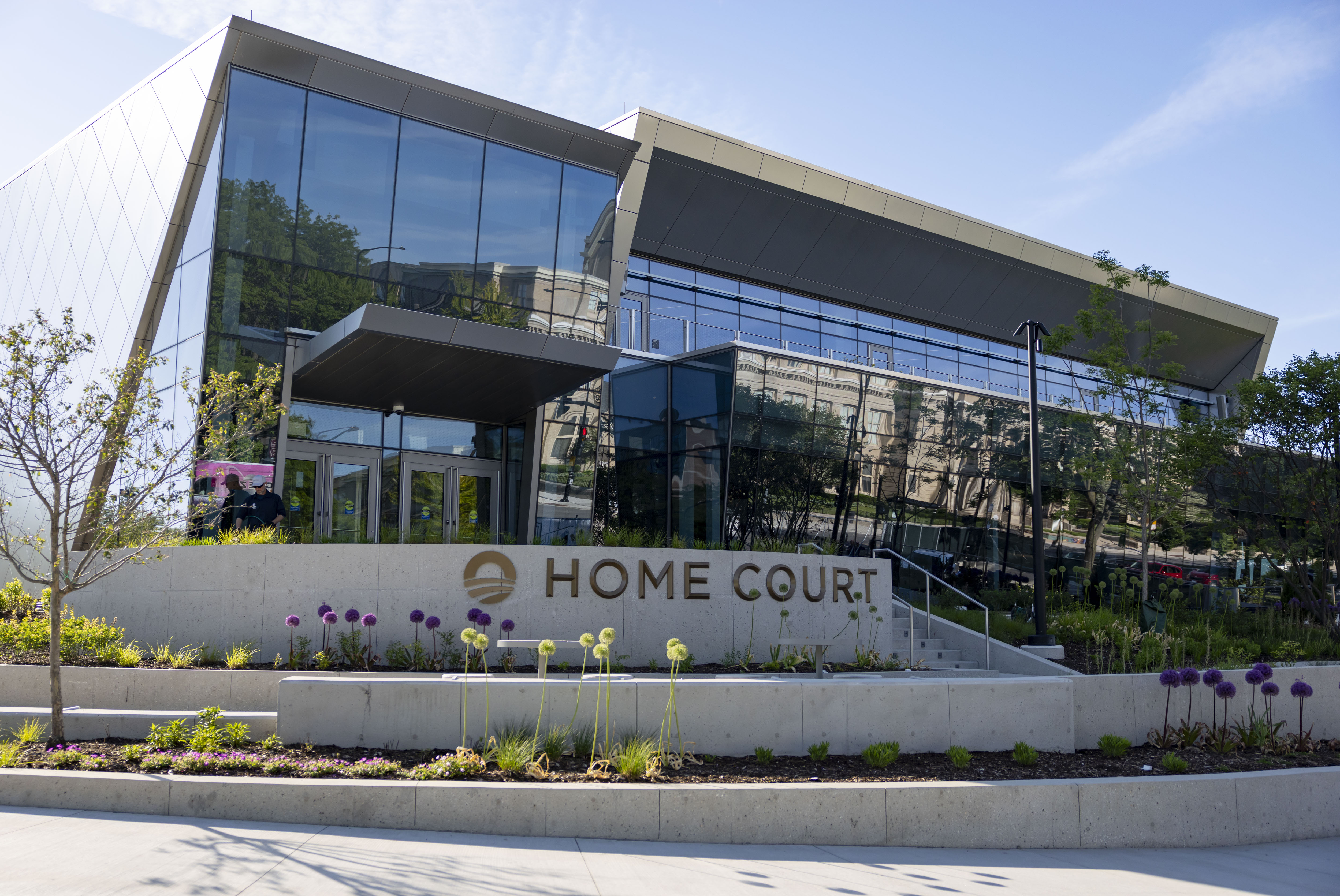 The Home Court at the Obama Presidential Center prepares for...
