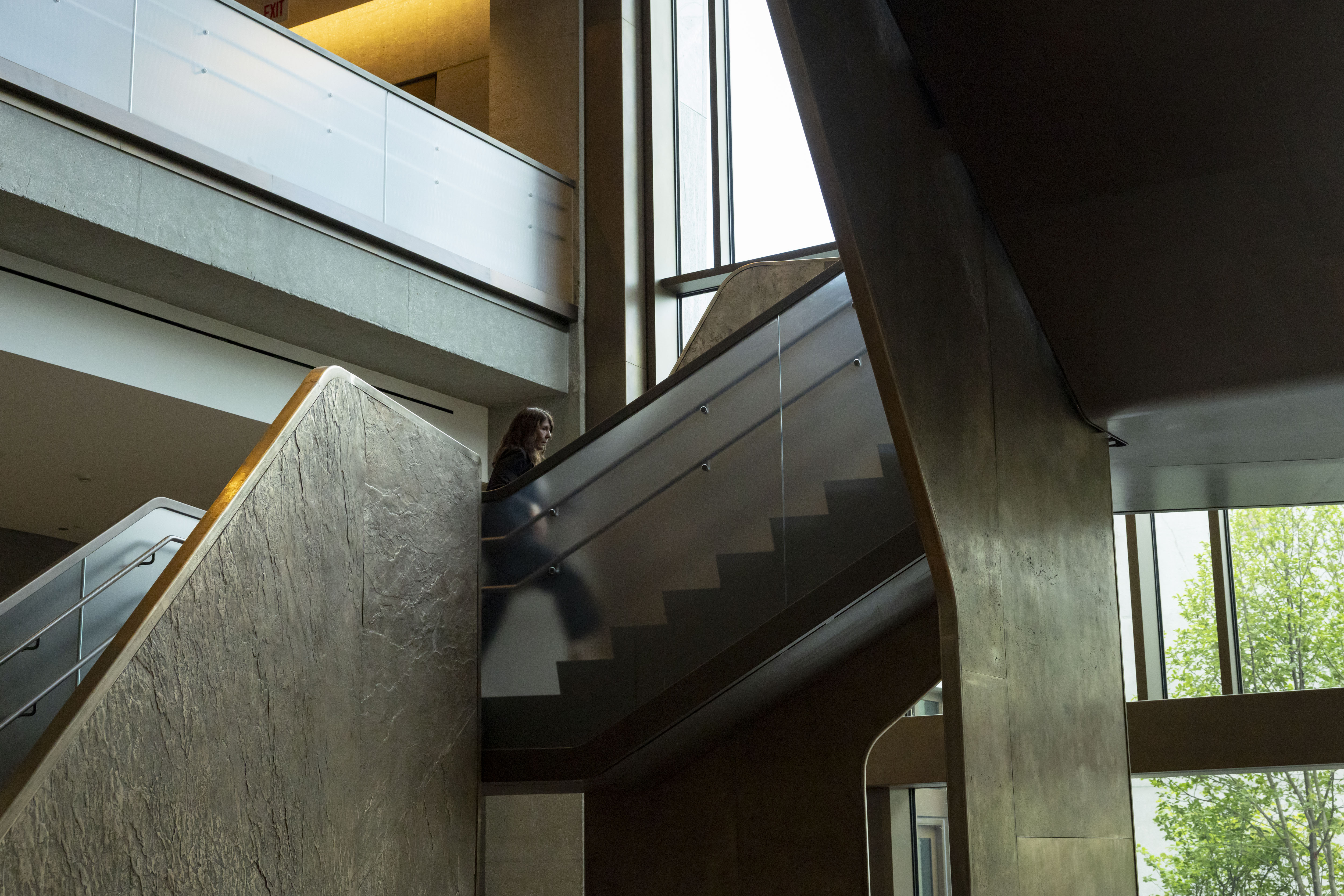 A stairway links the main floor with the garden level...