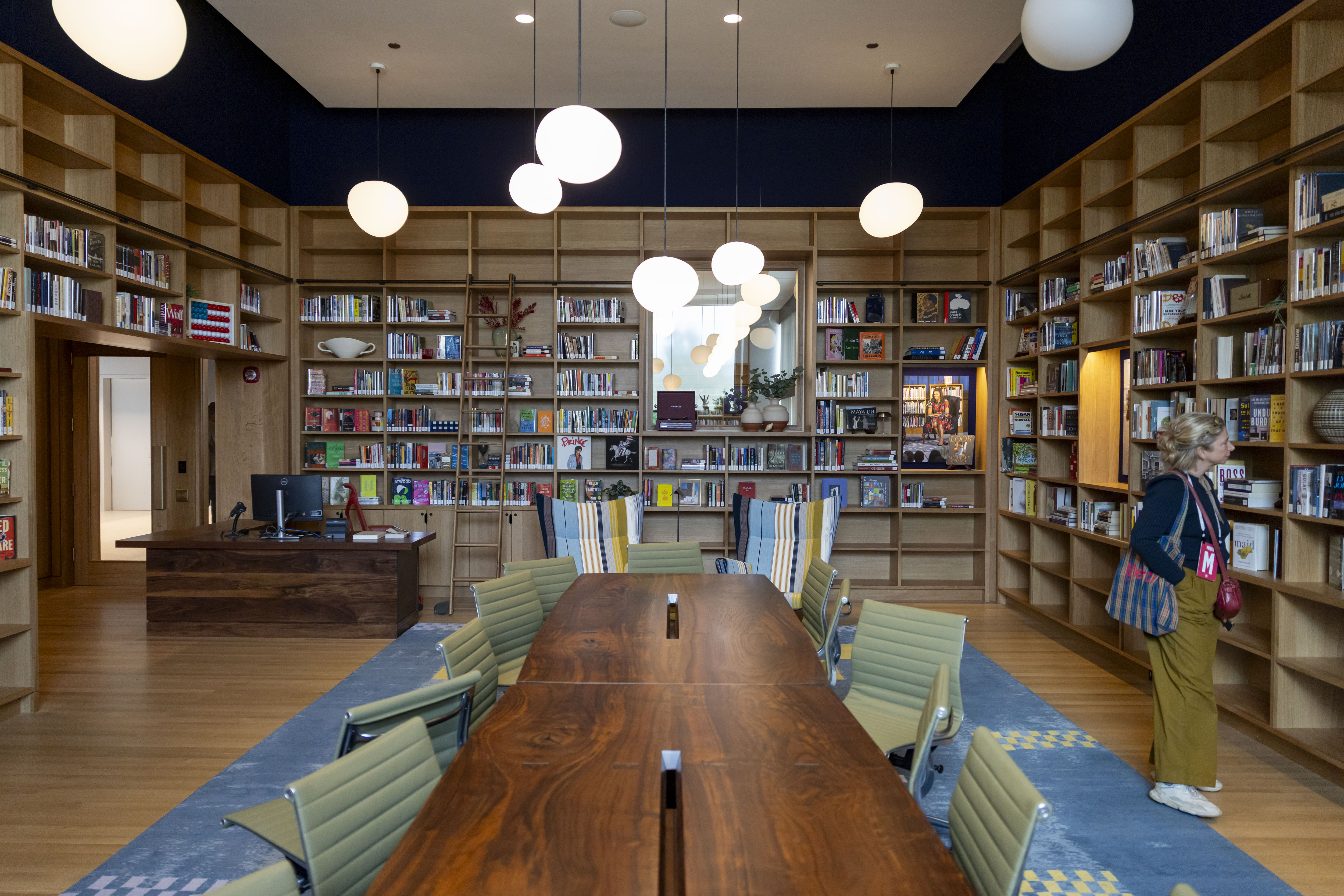 The Presidentâs Reading Room is prepared inside a branch of...