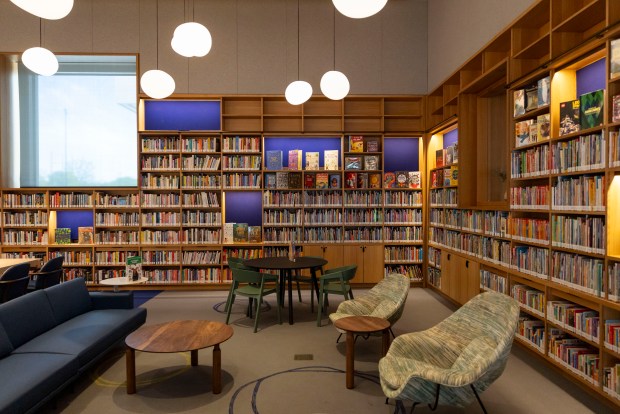 A branch of the Chicago Public Library at the Obama Presidential Center campus, June 3, 2026, in Chicago's Jackson Park. (Brian Cassella/Chicago Tribune)