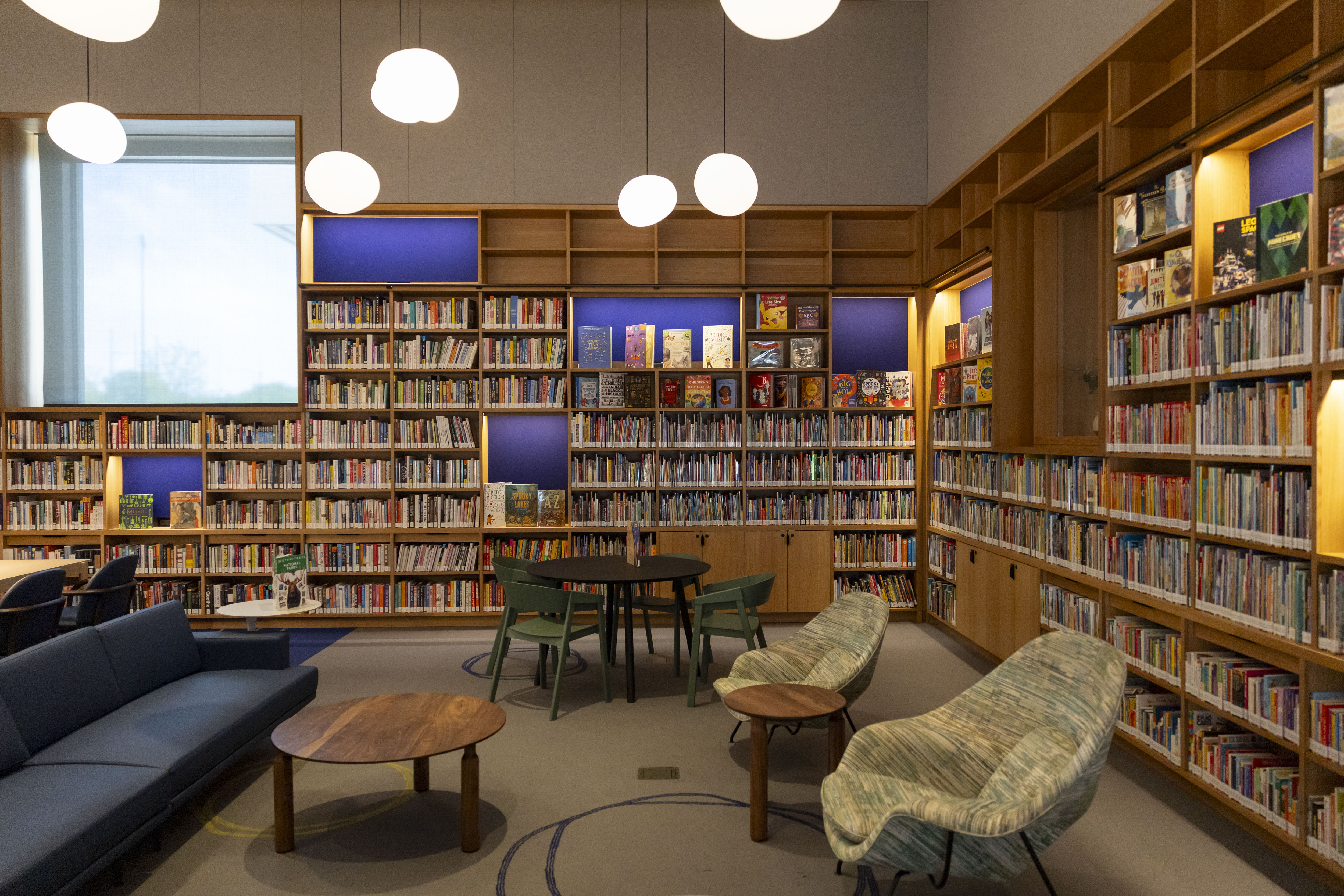 A branch of the Chicago Public Library prepares to open...