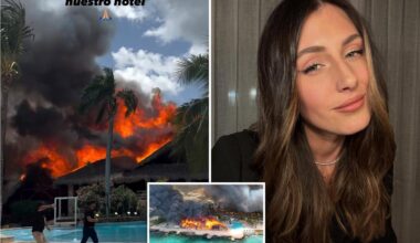 Guests charge back into inferno belongings, says Italian soccer star's sister