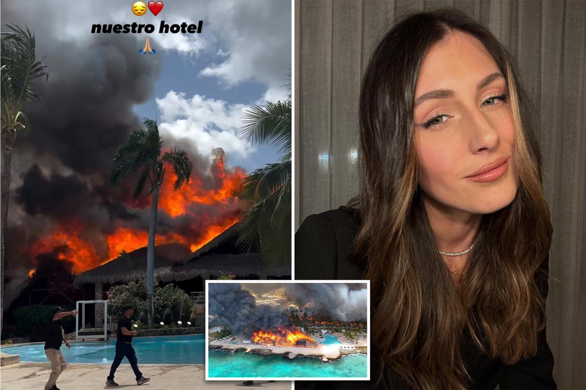 Guests charge back into inferno belongings, says Italian soccer star's sister