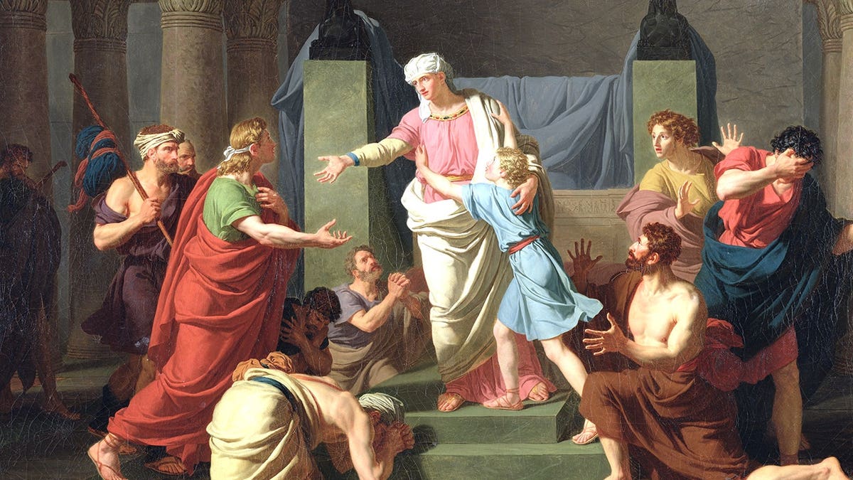 Depiction of Joseph and his brothers in the Bible
