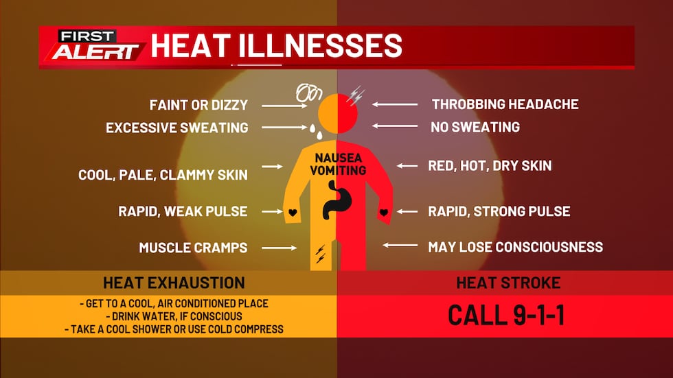 You should know the symptoms of heat exhaustion and heat stroke in order to stay safe during a...