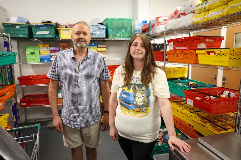Noel Beamish, chief executive of the Dover Outreach Centre. and project manager Laura Ashman. Photograph: Enda O'Dowd