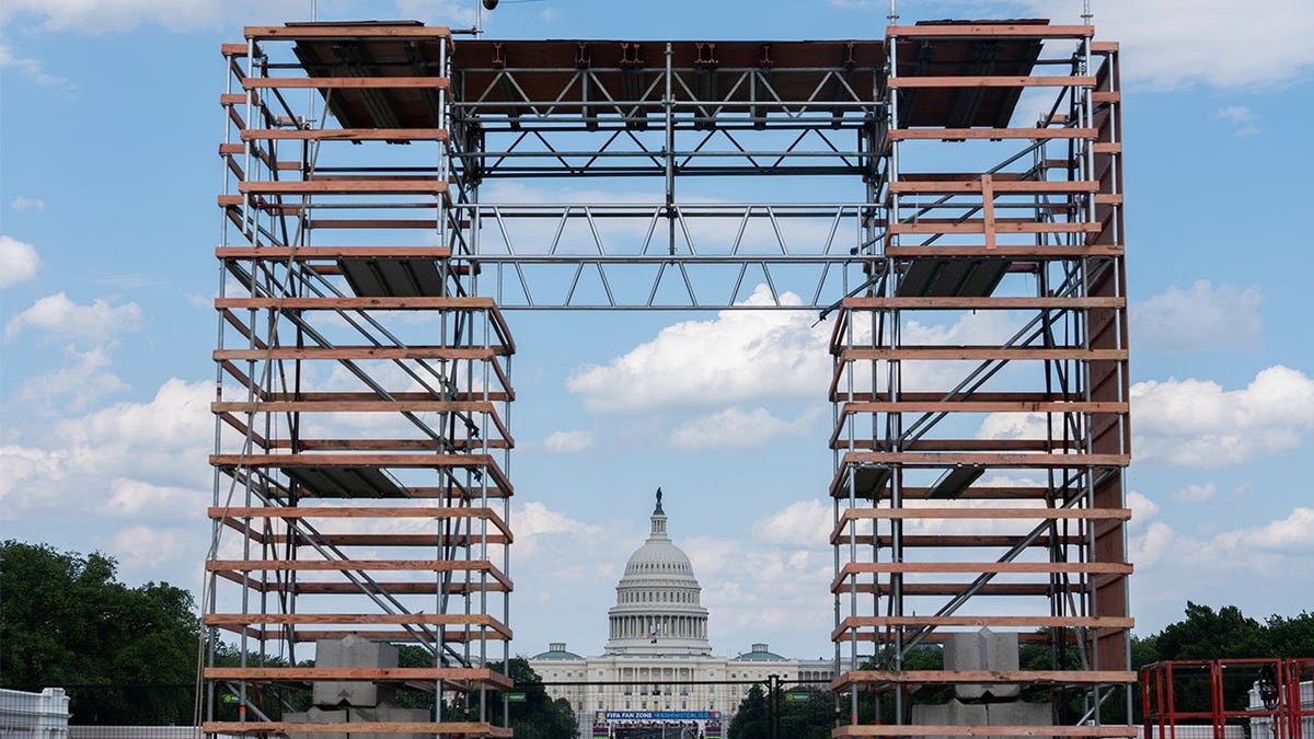 Construction for Great American State Fair in DC