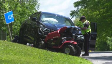 North Dumfries man hit and killed while riding his lawn mower - CTV News