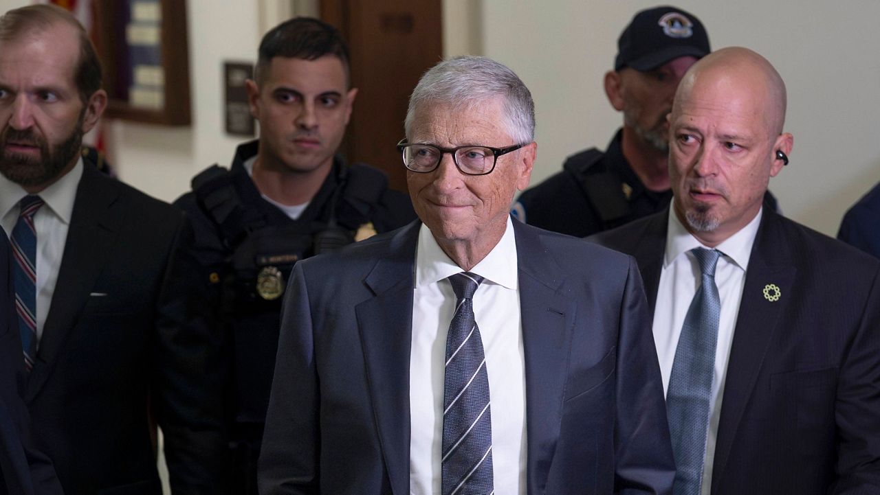 Bill Gates, co-founder of Microsoft, arrives on Capitol Hill for a closed-door interview with the House Oversight Committee investigating convicted sex offender Jeffrey Epstein, in Washington, June 10, 2026. (AP Photo/J. Scott Applewhite)