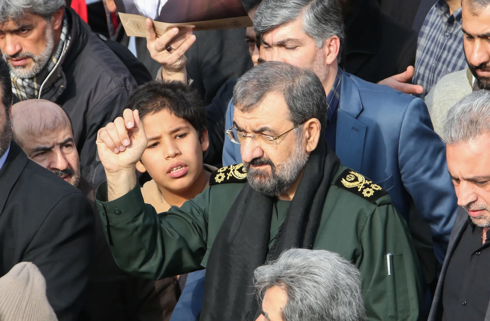 Former chief of the Revolutionary Guards Mohsen Rezai, who has emerged as a key figure in the new Iranian regime, in Tehran on January 3, 2020.