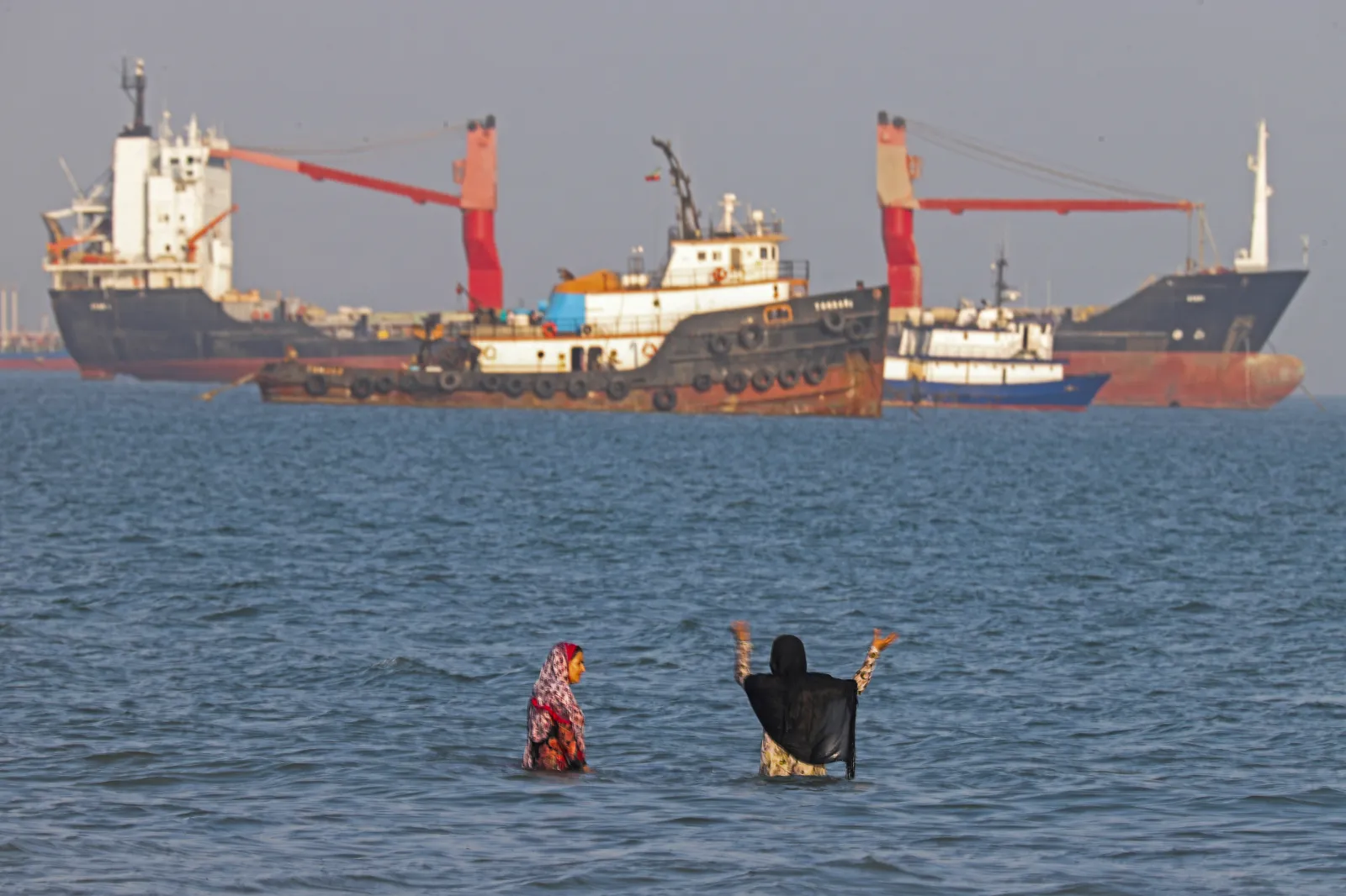 Suru Beach in Bandar Abbas in Iran along the Strait of Hormuz on June 1, 2026. (Photo by AMIRHOSSEIN KHORGOOEI/ISNA/AFP via Getty Images)