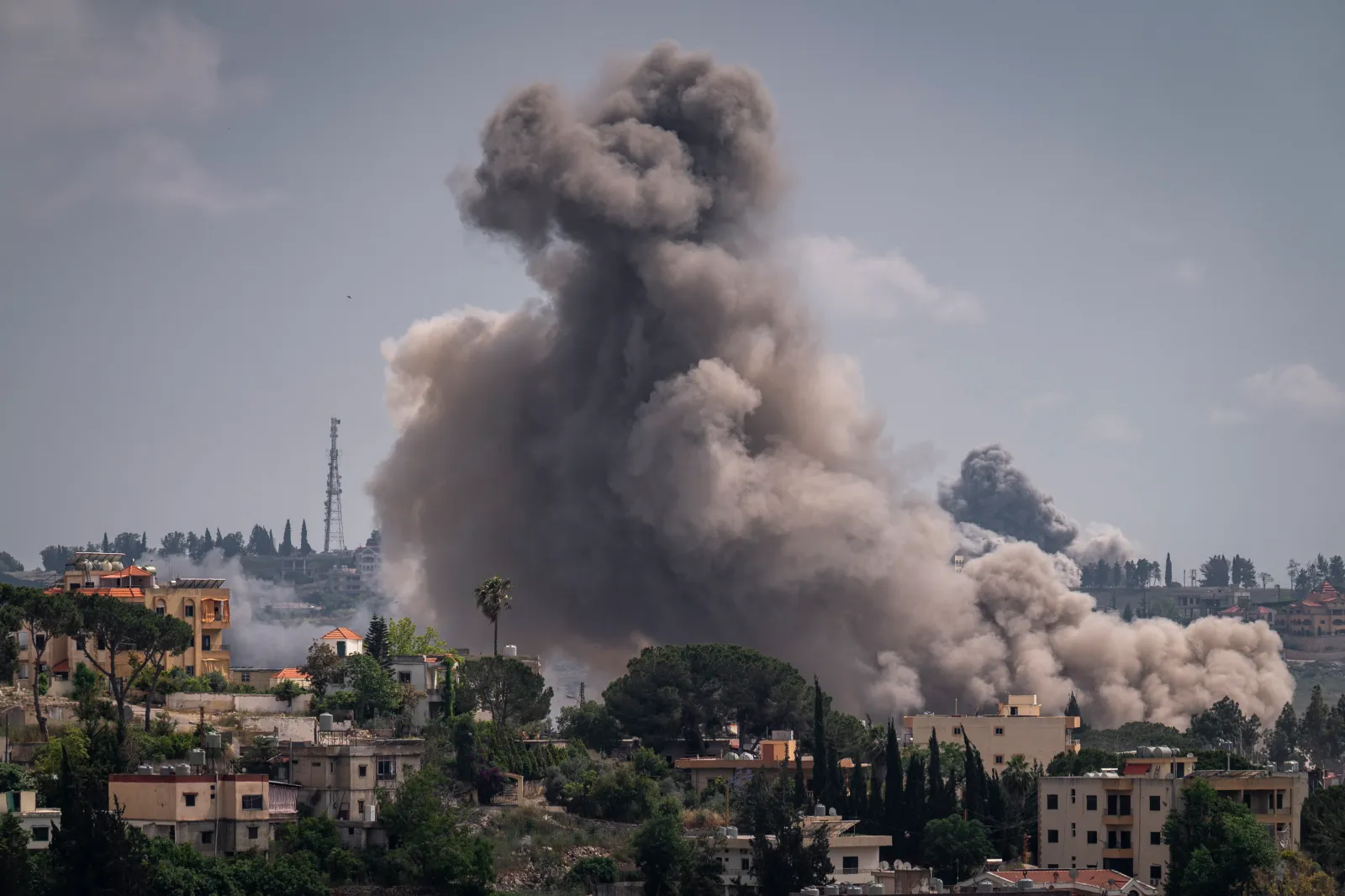 Smoke rises after an Israeli airstrike in Nabatieh, Lebanon, on June 2, 2026. (Photo by Adri Salido/Getty Images)