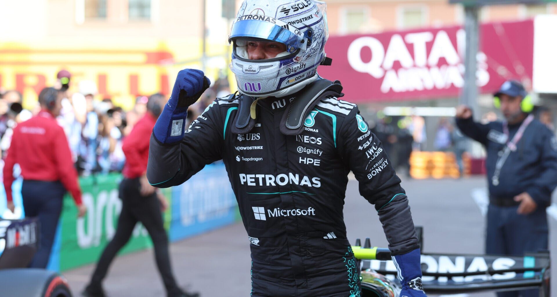 Lewis Hamilton sends Kimi Antonelli ‘special’ message straight after taking Monaco Grand Prix pole