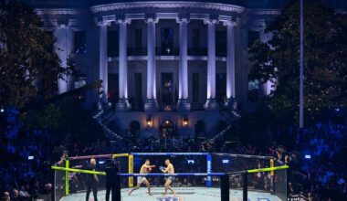 Bloody and bizarre, UFC gets wild White House bragging rights with Trump’s blessing