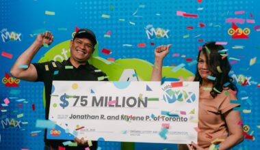 $75M Lotto Max jackpot won by Toronto brother and sister