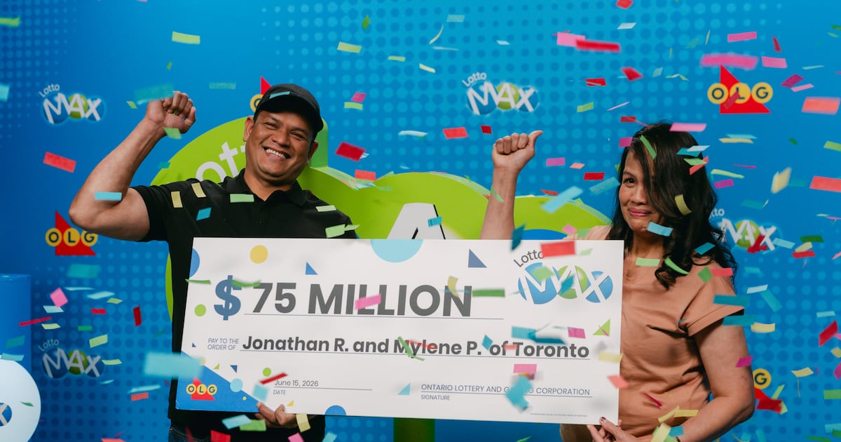 $75M Lotto Max jackpot won by Toronto brother and sister