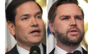 Vance and Rubio take different approaches as Iran tests their 2028 prospects