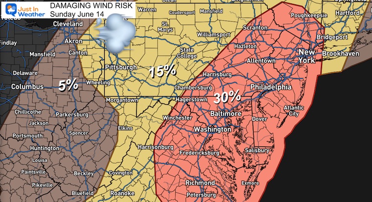 June 14 weather high wind risk