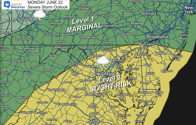 June 21 Weather NOAA Severe Storm Risk