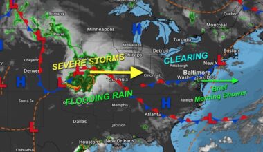June 21 weather storm map Sunday morning