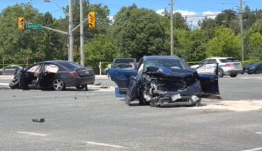 Brampton collision: 3 hurt, 2 critically