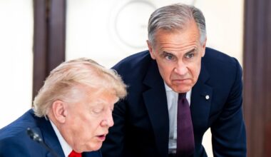 Carney has informal chat with Trump at G7 summit after announcing new sanctions on Russia