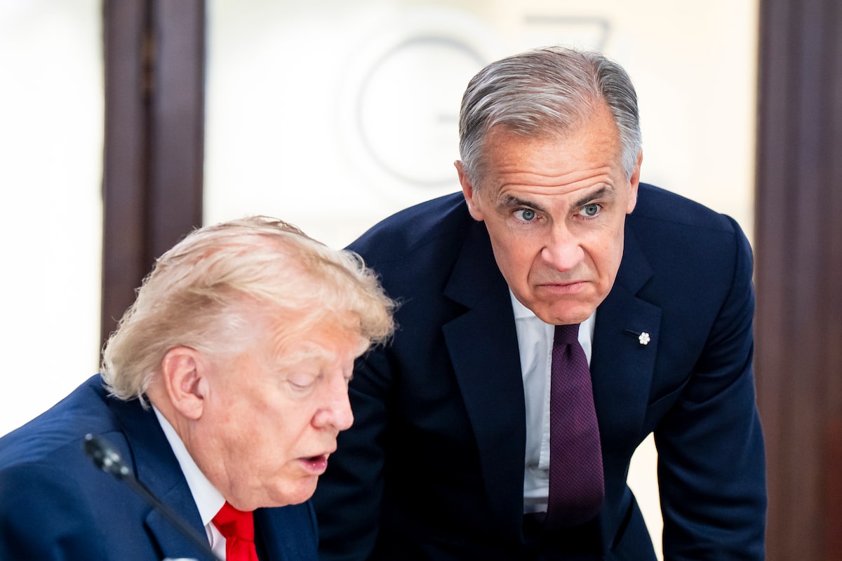 Carney has informal chat with Trump at G7 summit after announcing new sanctions on Russia