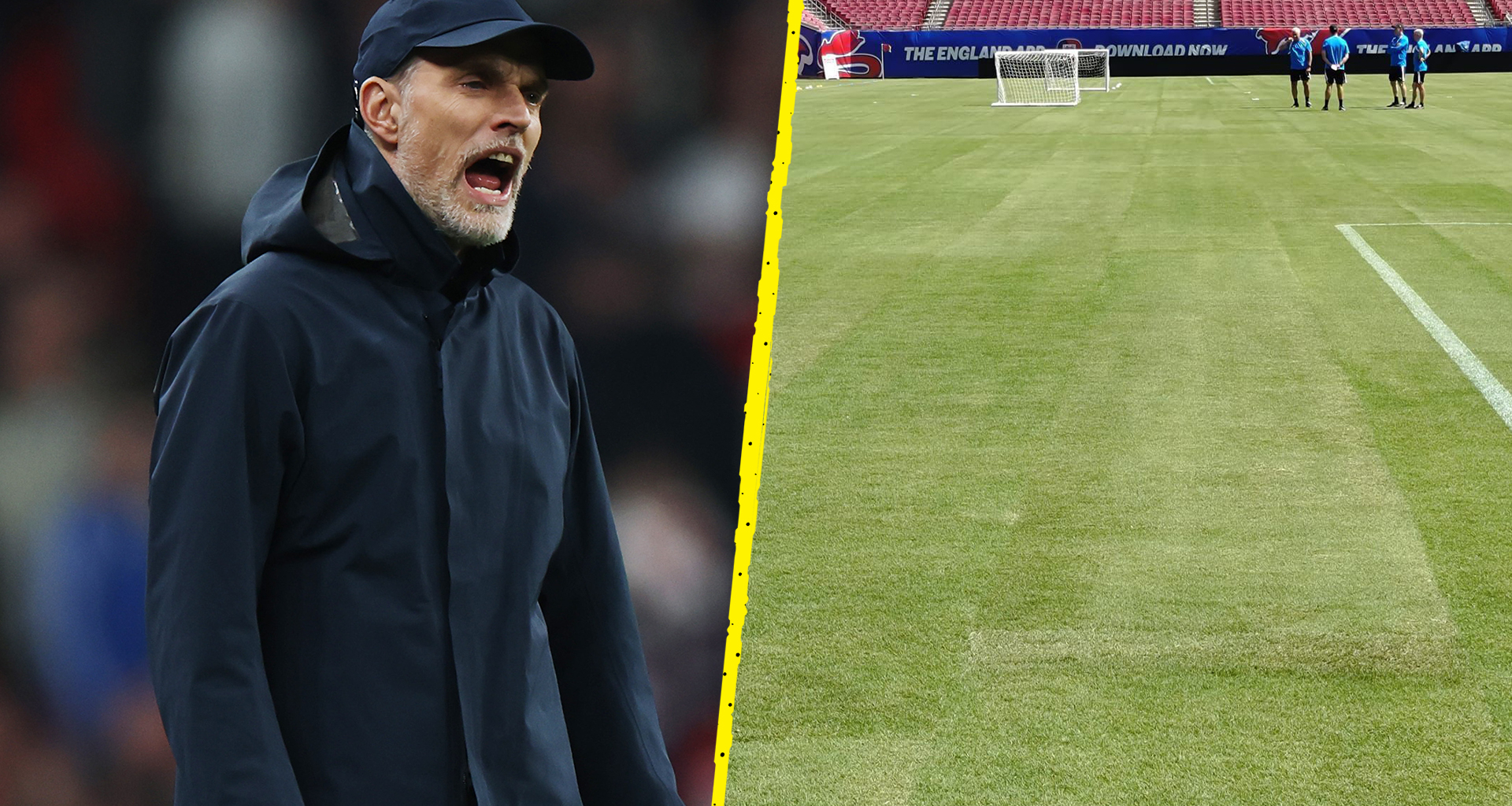 Thomas Tuchel reveals back-up team selection plan after damning pictures of field hosting England friendly emerge