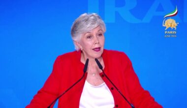 Former White House Director of Public Liaison Linda Chavez addresses the second day of the Free Iran 2026 World Summit on June 21, 2026