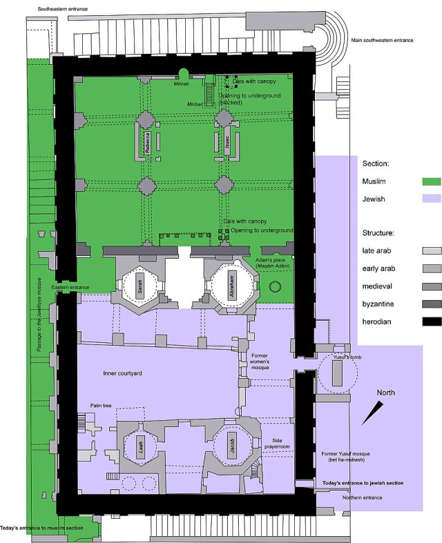 Cave of the Patriarchs Map