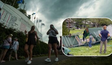 TV tower goes down during storm at the Memorial Tournament