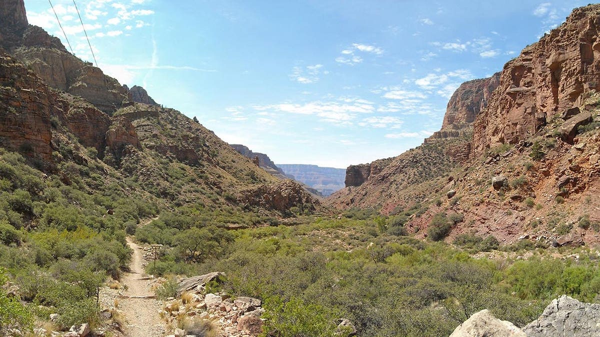 The North Kaibab Trail in Grand Canyon National Park.