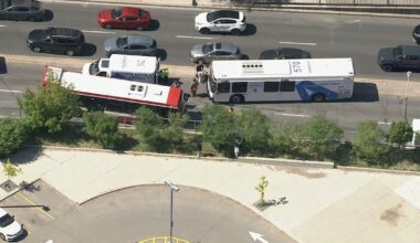 13 in hospital after 2 TTC buses collide in Toronto's west end