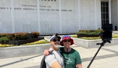 Locals and tourists weigh removal of Trump’s name from Kennedy Center
