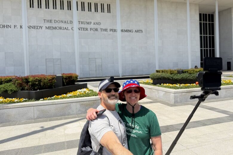 Locals and tourists weigh removal of Trump’s name from Kennedy Center