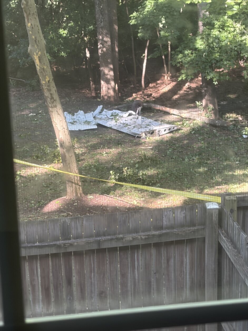 Plane wreckage