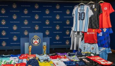 Toronto police seize fake soccer jerseys