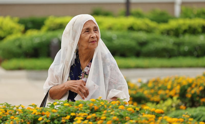 Charity Grace Javelosa arrives for the Bacolod Philippines Temple dedication in Bacolod City, Philippines, on Sunday, May 31, 2026.