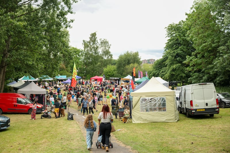 Etruria Canals Festival in Stoke-On-Trent.  Photograph: Enda O'Dowd