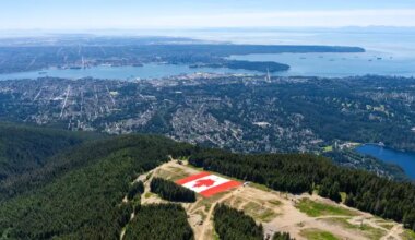 Grouse Mountain unveils giant Canadian flag as FIFA World Cup set to begin - BC