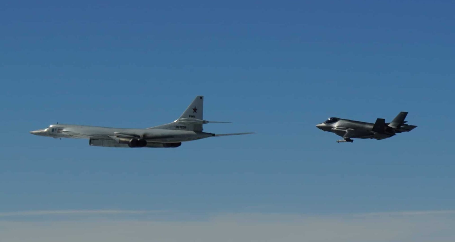 Norwegian F-35As Shadow Russian Tu-160 Bombers Near Arctic Circle